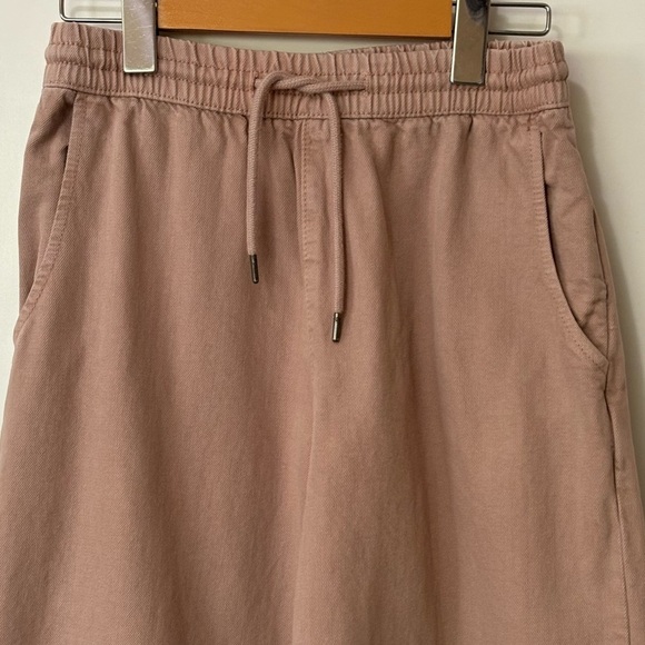 Zara| Super Soft Wide Leg Loose Fit Casual Twill Pants in Tan Sz XS - Picture 2 of 4